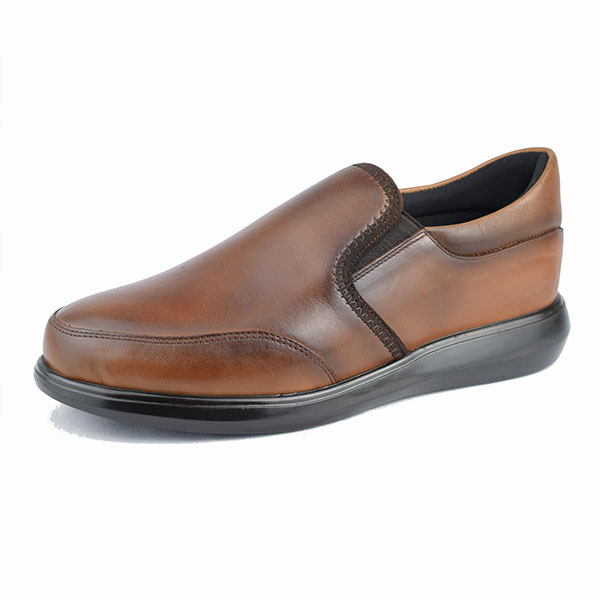 CHAUSSURE CONFORT POUR HOMME 1000-1 MARRON CUIR  Chaussures confort Maroc